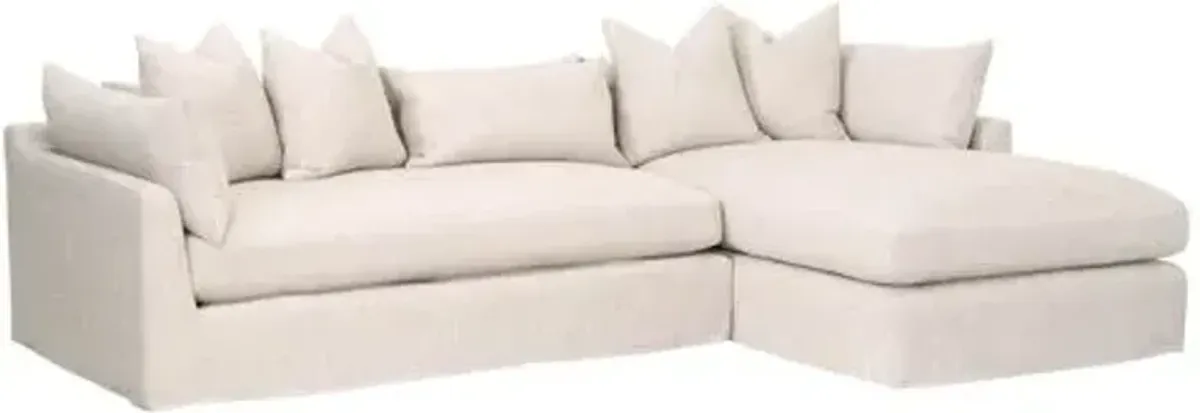 Julianna RF Slipcover Sofa - Bisque Linen