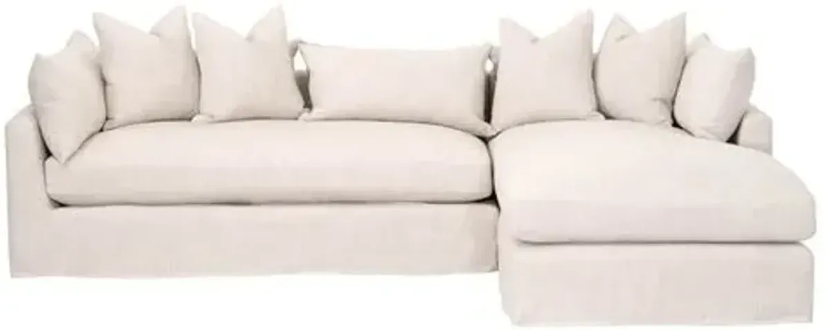 Julianna RF Slipcover Sofa - Bisque Linen