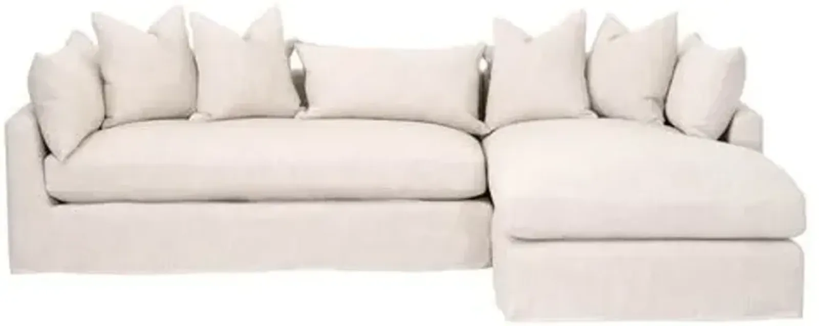 Julianna RF Slipcover Sofa - Bisque Linen