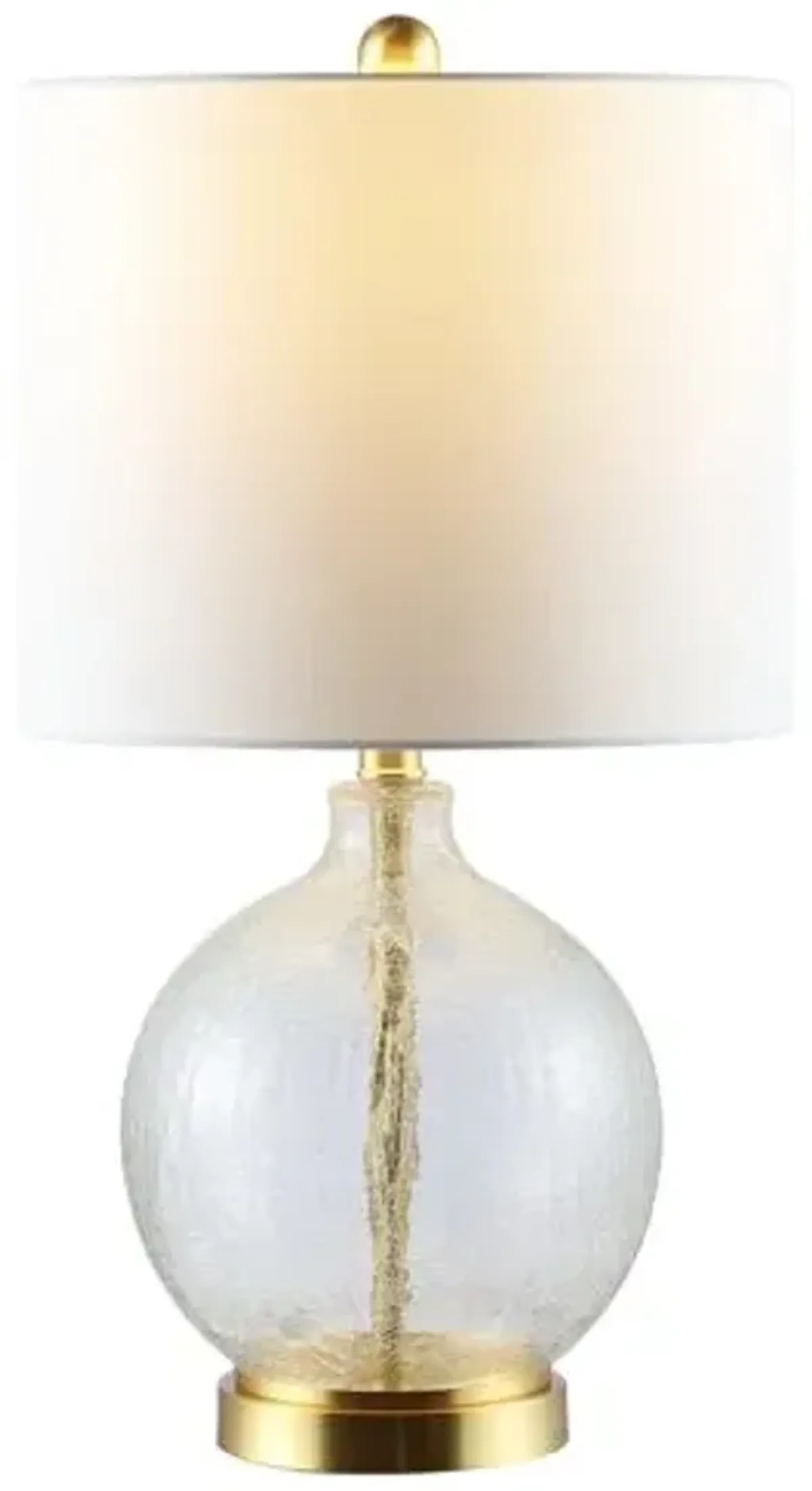 Cadence Glass Lamp - Gold/White