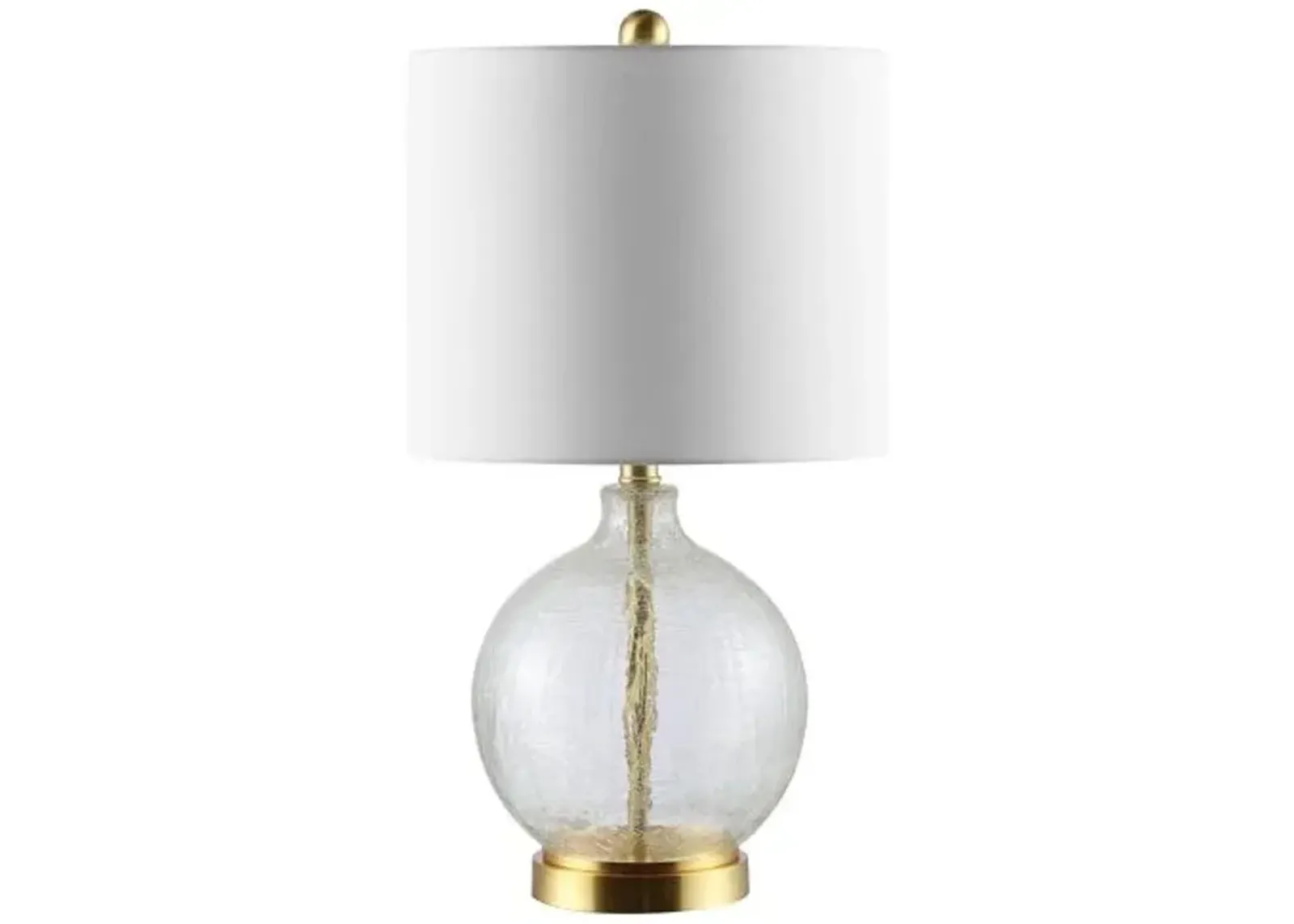 Cadence Glass Lamp - Gold/White