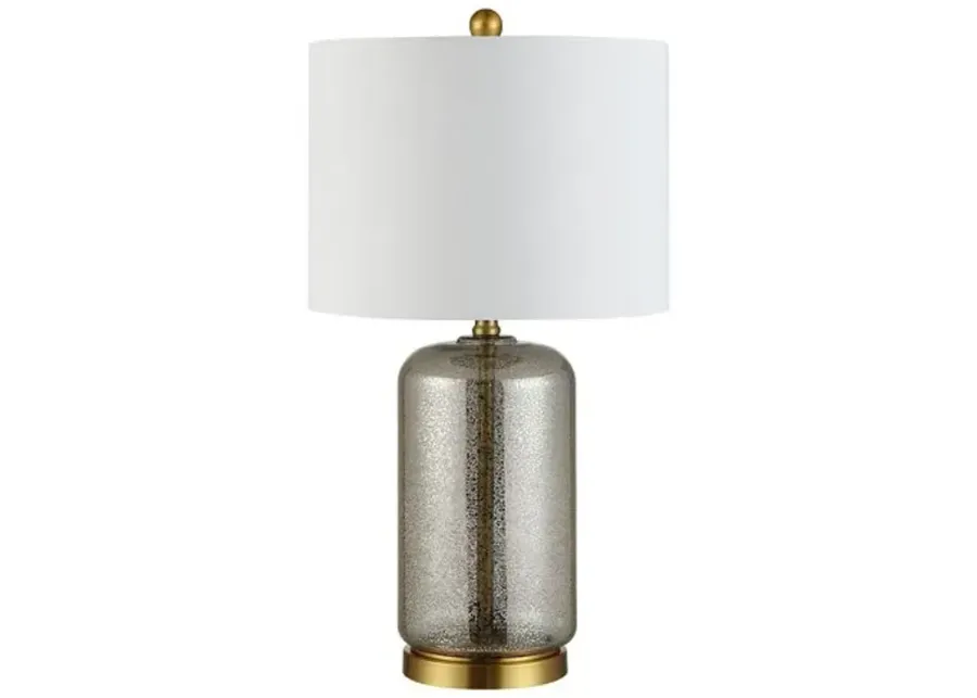 Bella Glass Table Lamp - Silver