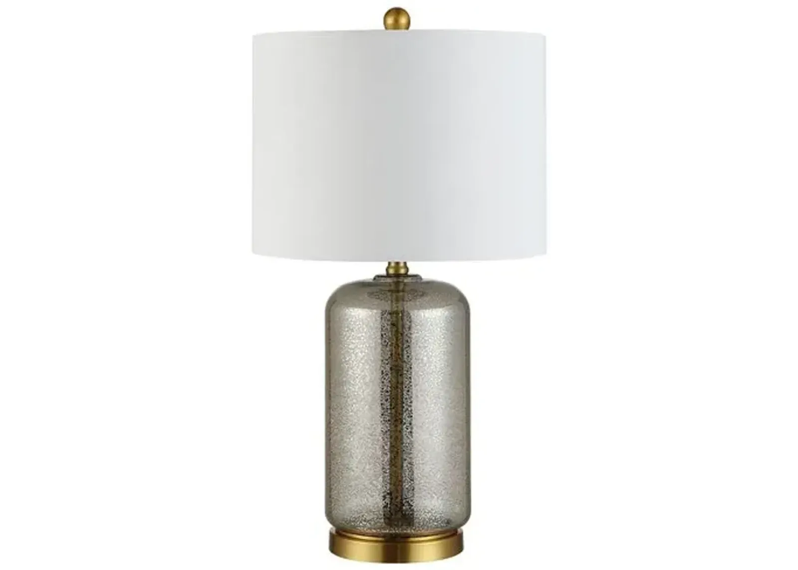 Bella Glass Table Lamp - Silver