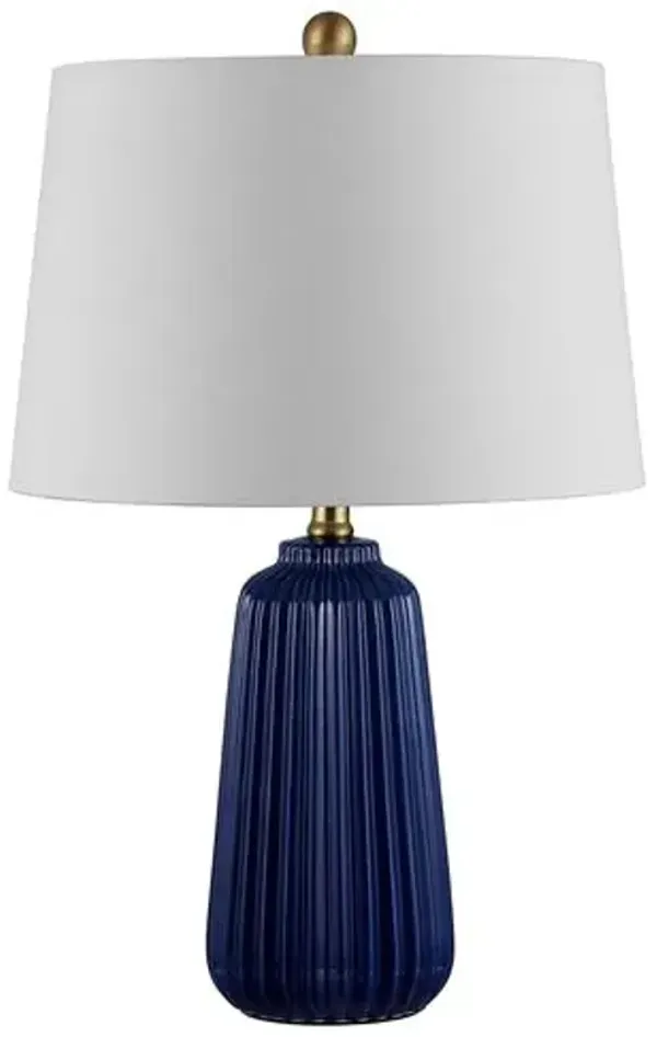 Lucy Table Lamp - Navy Blue