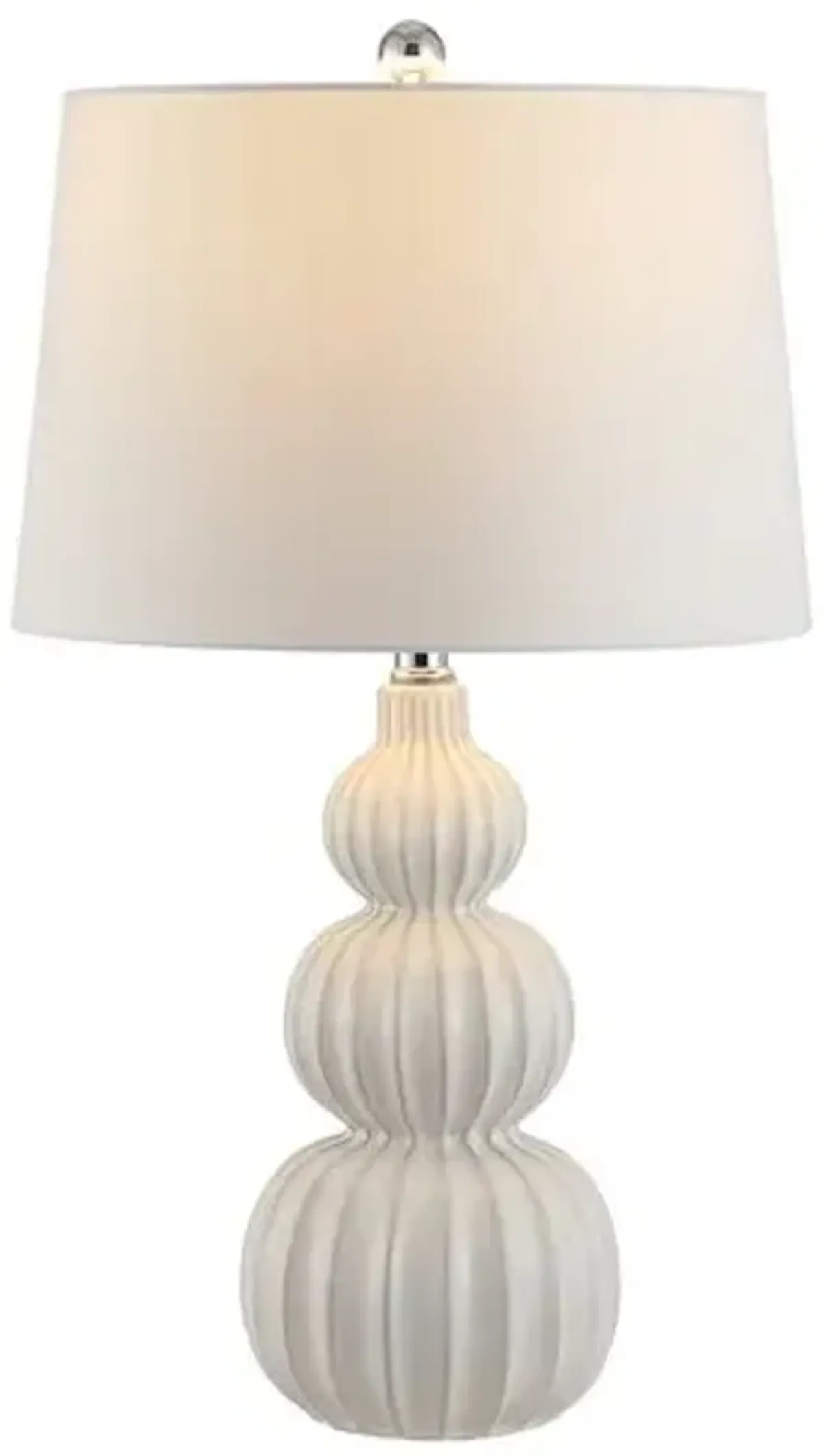 Maya Triple Gourd Table Lamp - White