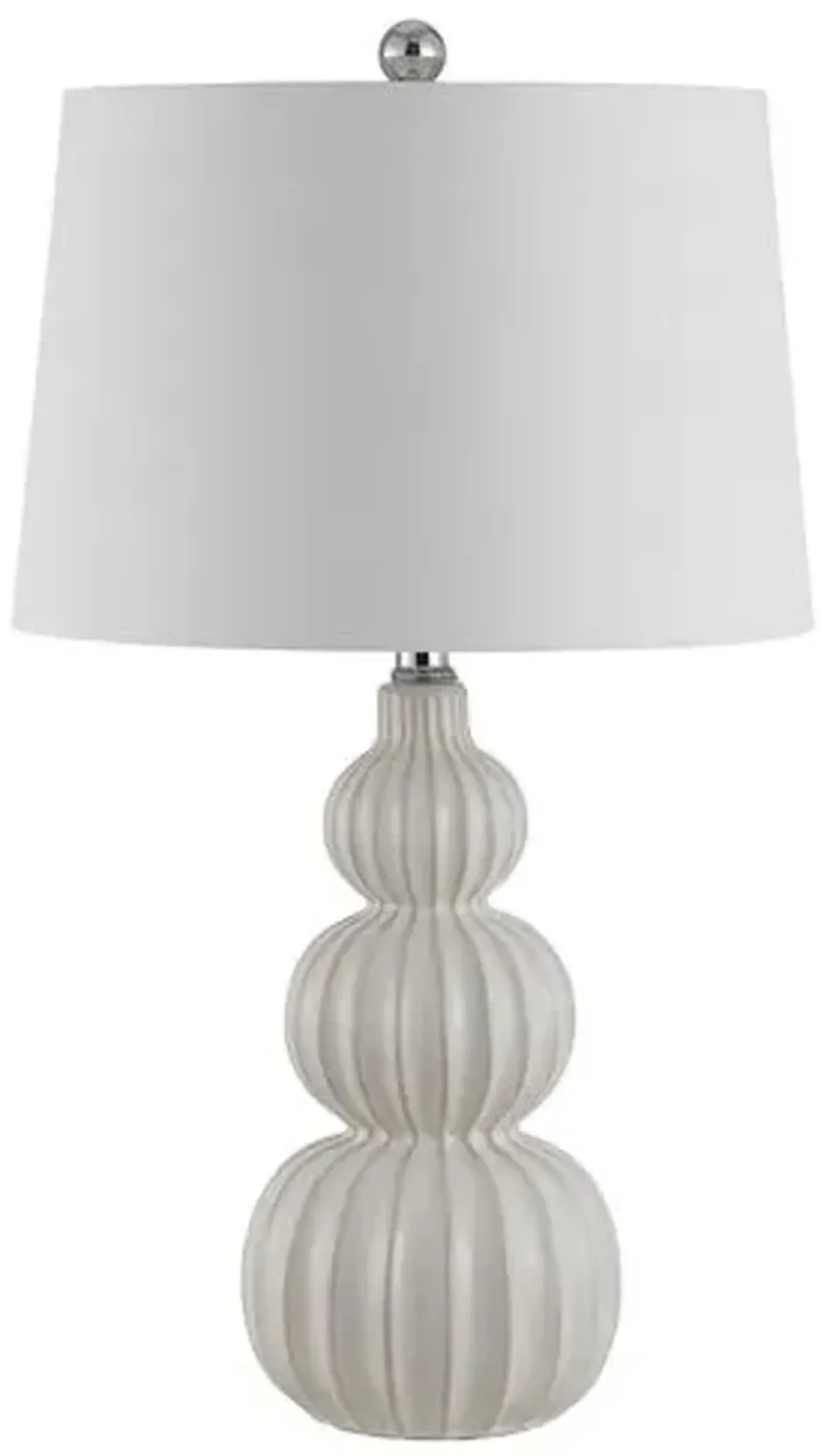 Maya Triple Gourd Table Lamp - White