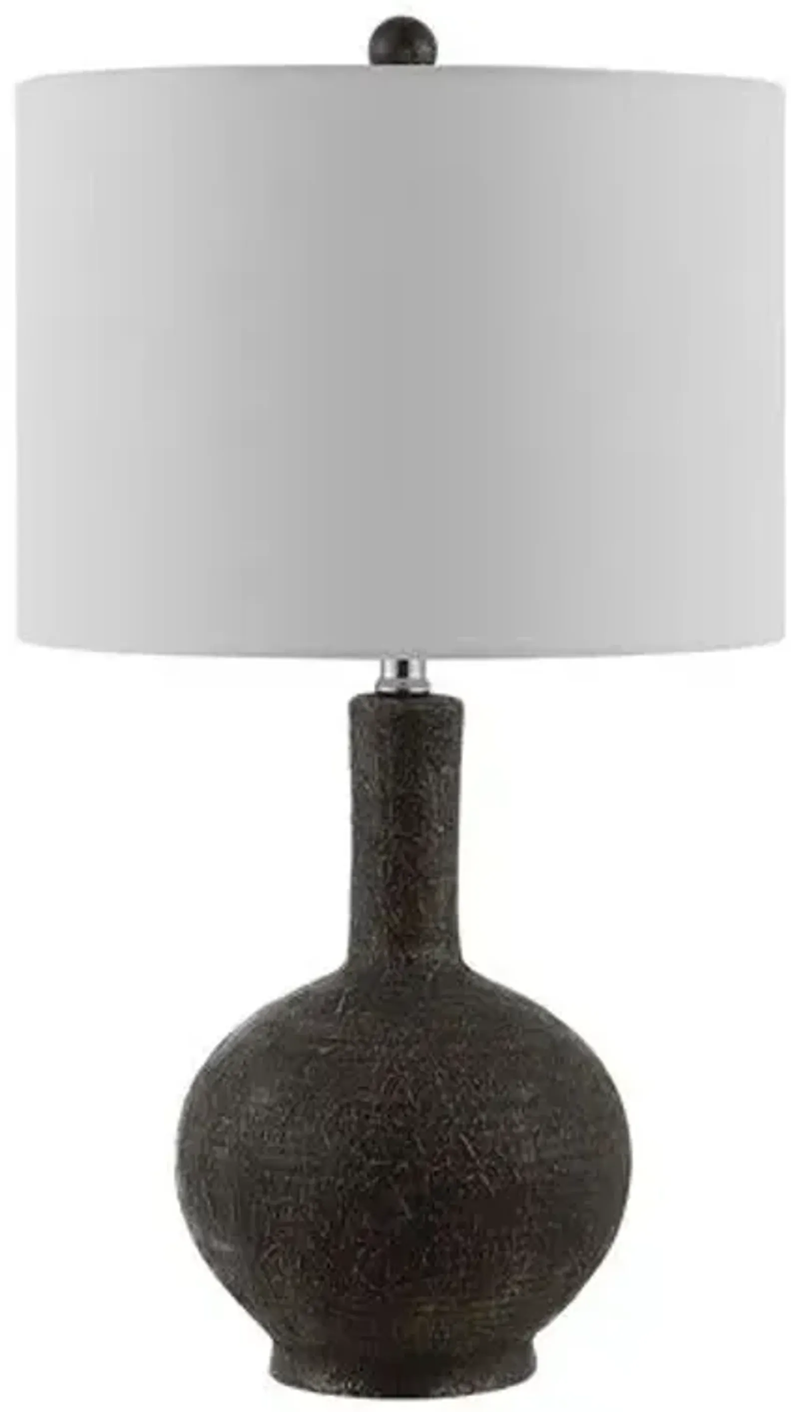 Naomi Textured Table Lamp - Dark Gray