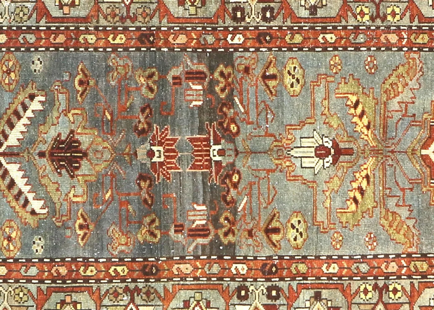 1920s Persian Melayer Rug - 3'5" x 13'3" - Nalbandian - Brown - Brown