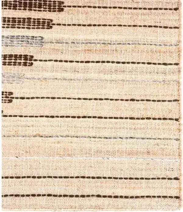 Argan Dimbokro Handwoven Rug - Natural - Beige - Beige