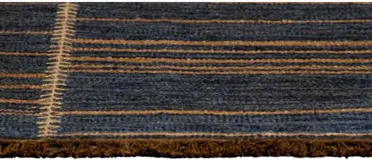 Duar Tofola Handwoven Rug - Indigo - Lemieux Et Cie - Blue - Blue