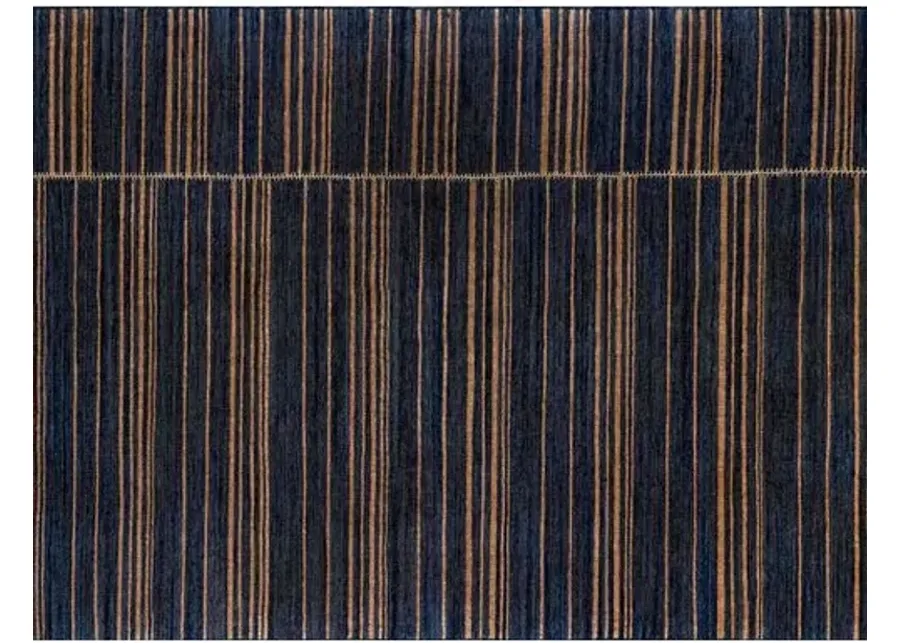 Duar Tofola Handwoven Rug - Indigo - Lemieux Et Cie - Blue - Blue