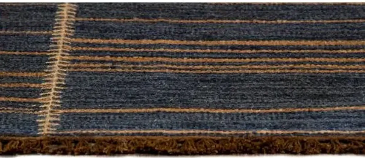 Duar Tofola Handwoven Rug - Indigo - Lemieux Et Cie - Blue - Blue