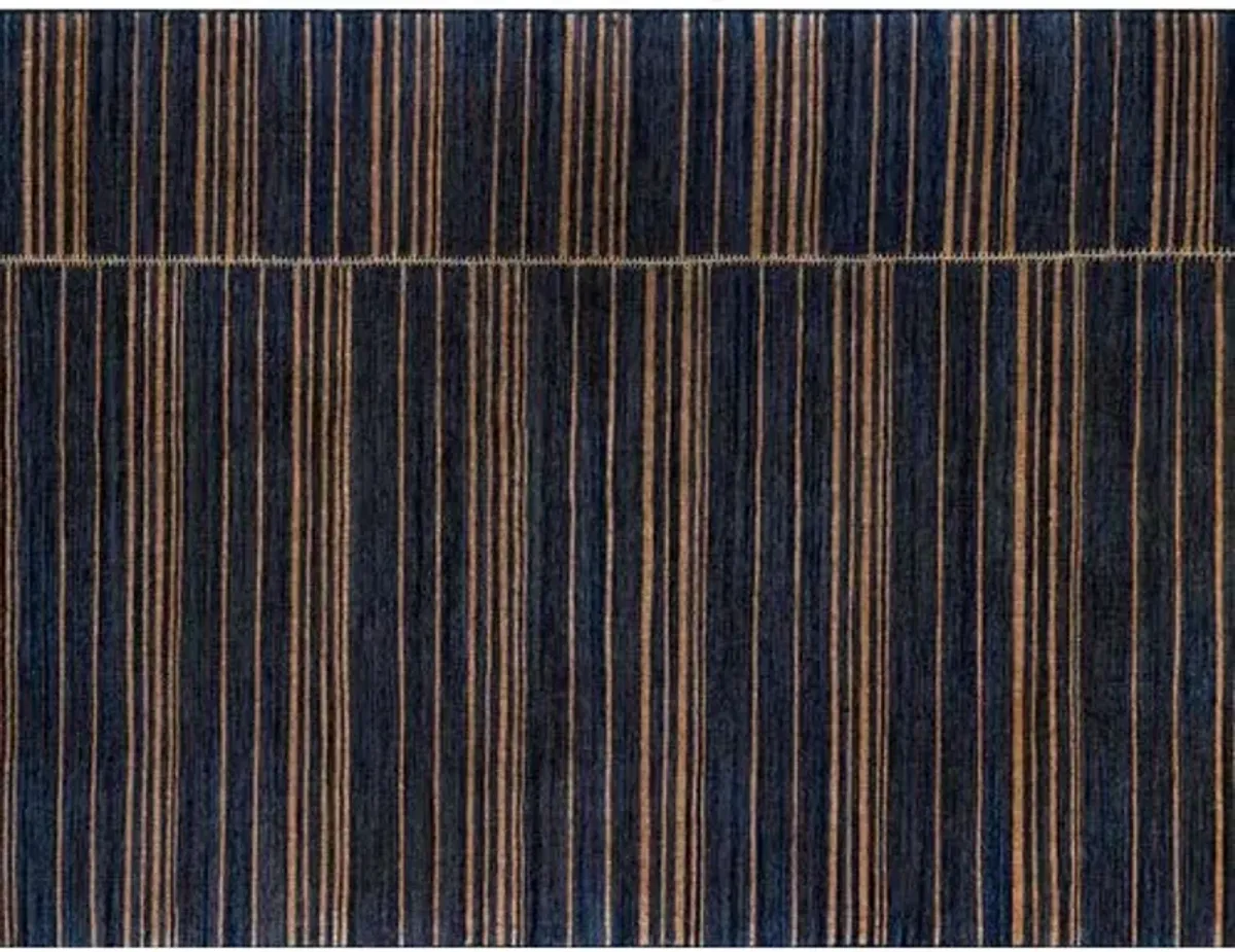 Duar Tofola Handwoven Rug - Indigo - Lemieux Et Cie - Blue - Blue