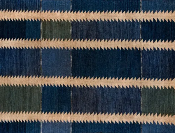 Atlas Handwoven Rug, Indigo