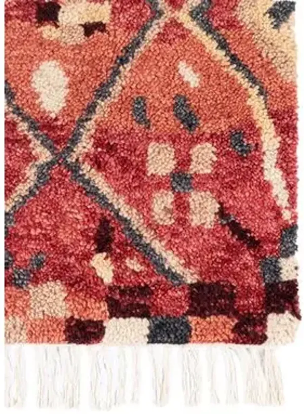 Doukkala Gnibi Hand-Knotted Rug - Red - Lemieux Et Cie - Red