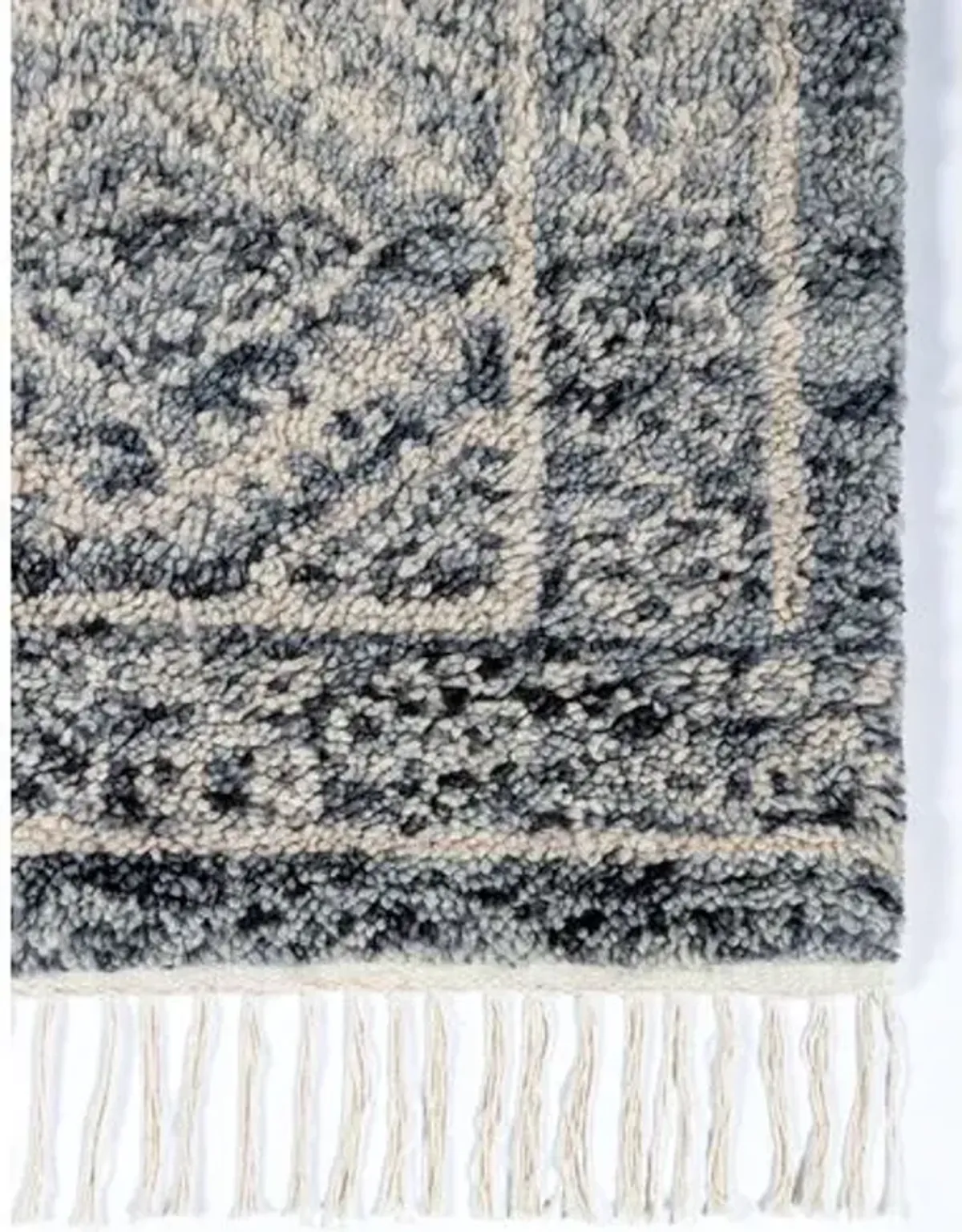 Doukkala Galoya Hand-Knotted Rug - Blue - Lemieux Et Cie - Blue