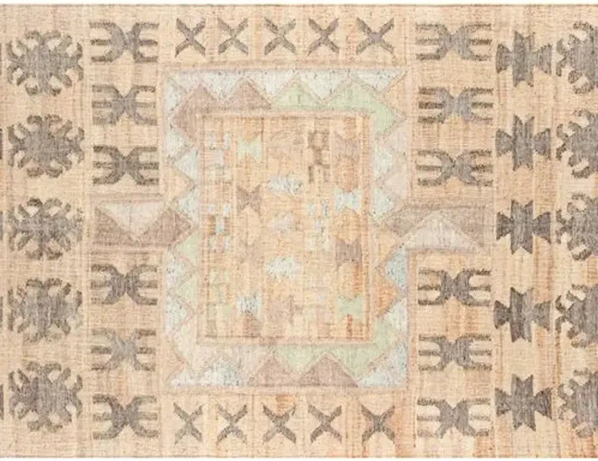 Gurara Naoni Handwoven Rug - Natural - Beige - Beige