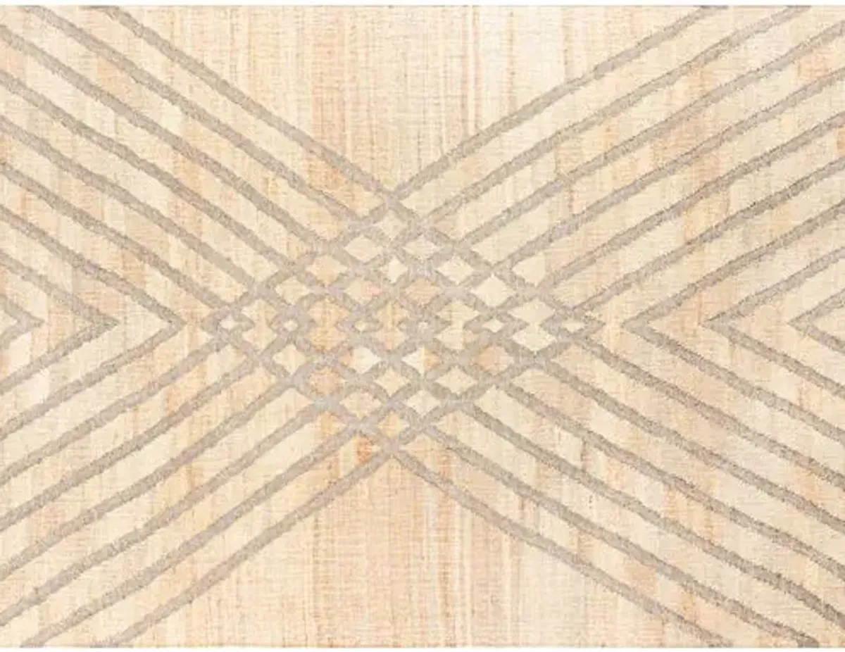 Gurara Tibesti Handwoven Rug - Natural - Lemieux Et Cie - Beige - Beige