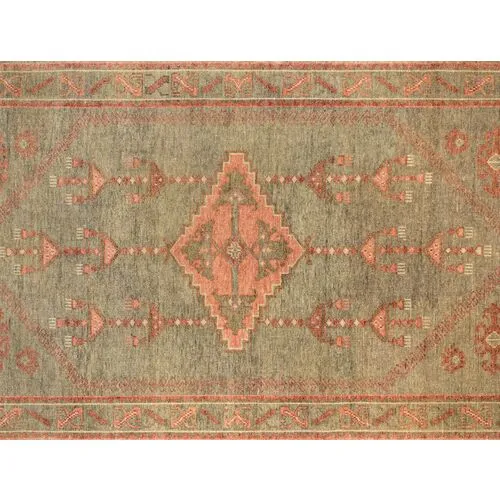 Kouang Batucar Hand-Knotted Rug - Sage - Lemieux Et Cie - Green - Green