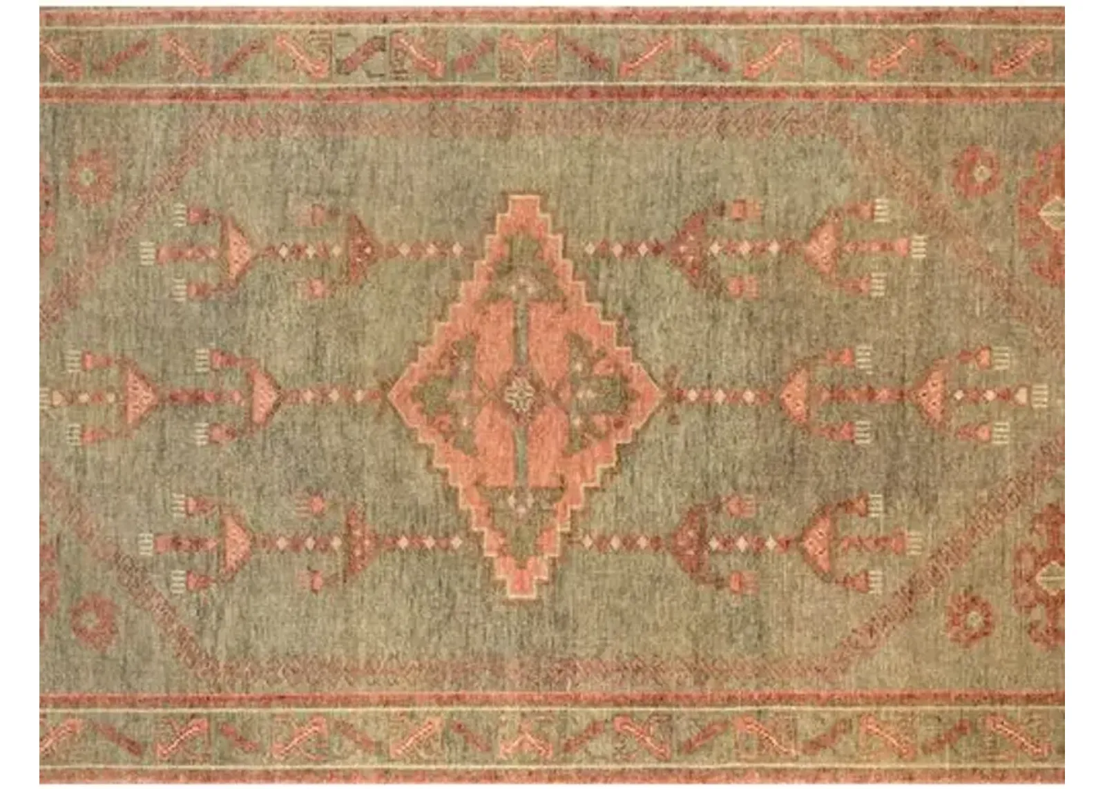 Kouang Batucar Hand-Knotted Rug - Sage - Lemieux Et Cie - Green - Green