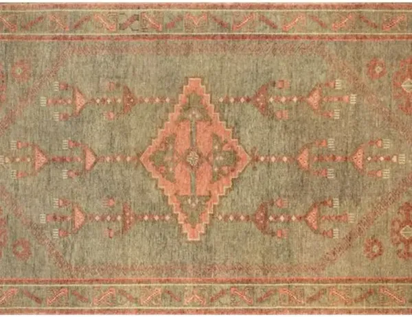 Kouang Batucar Hand-Knotted Rug - Sage - Green - Green