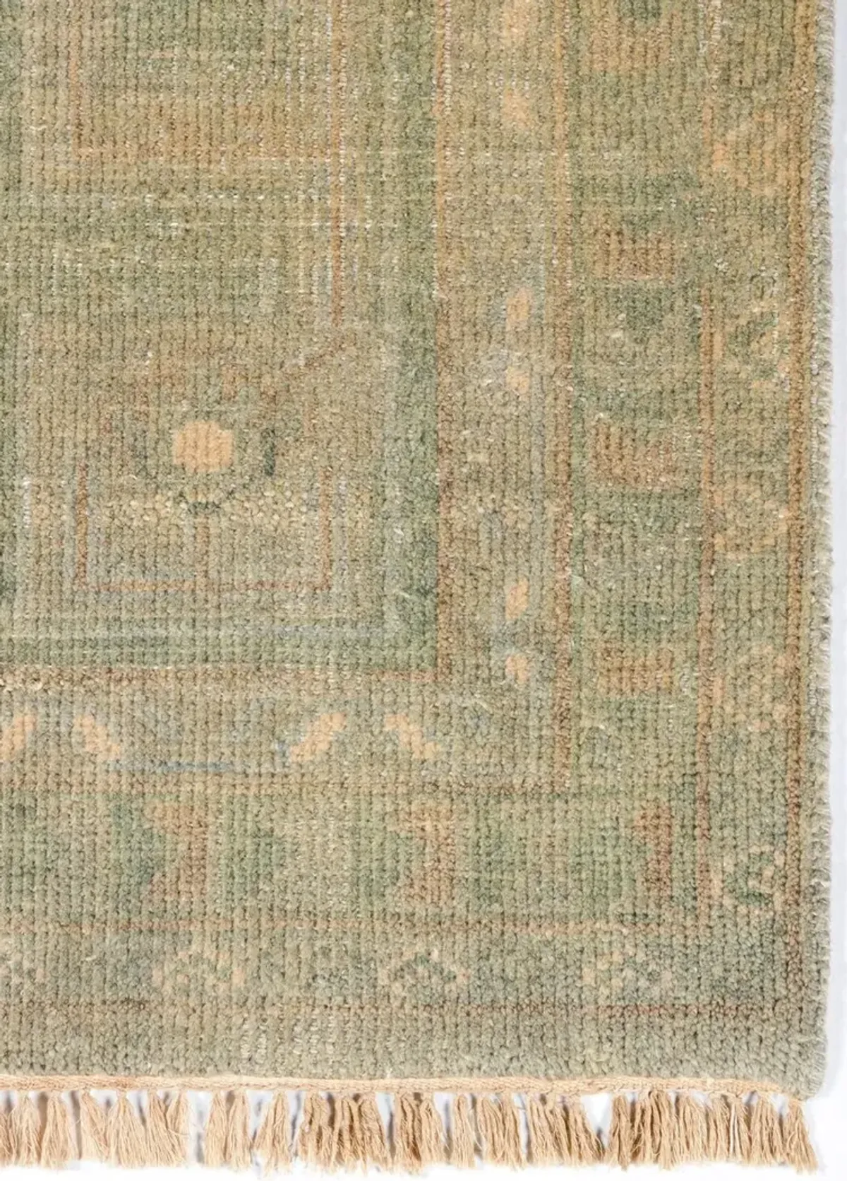 Kouang Baleko Hand-Knotted Rug, Sage