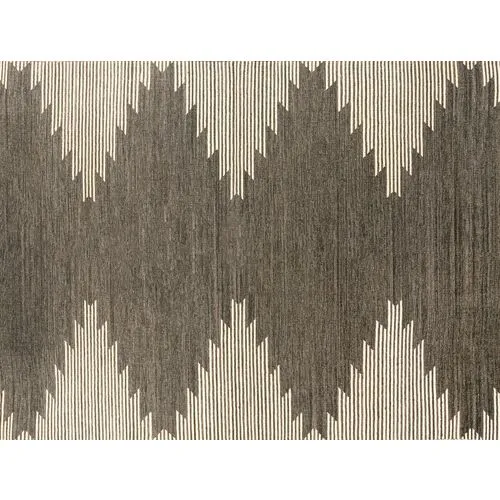 Metlili Missira Handwoven Rug - Charcoal - Lemieux Et Cie - Gray - Gray