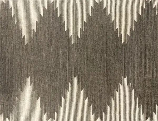 Metlili Missira Handwoven Rug - Charcoal - Gray - Gray