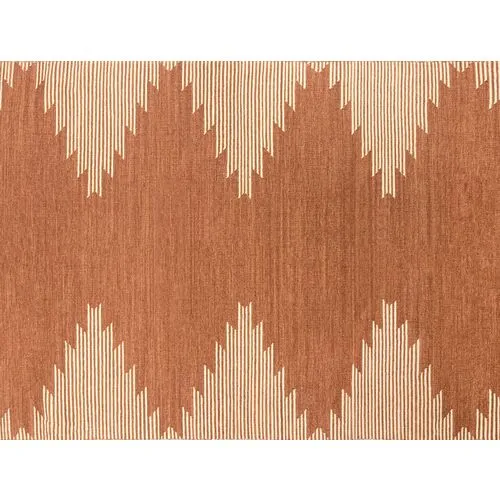 Metlili Missira Handwoven Rug - Terracotta - Lemieux Et Cie - Red - Red