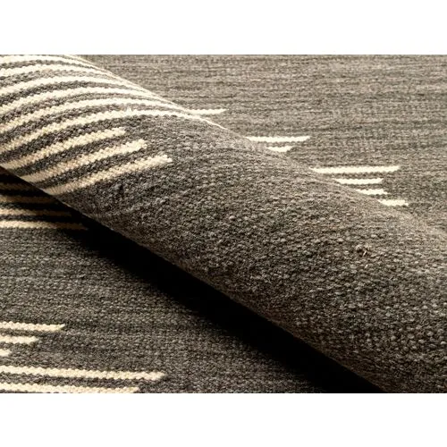 Metlili Missira Handwoven Rug - Charcoal - Lemieux Et Cie - Gray - Gray