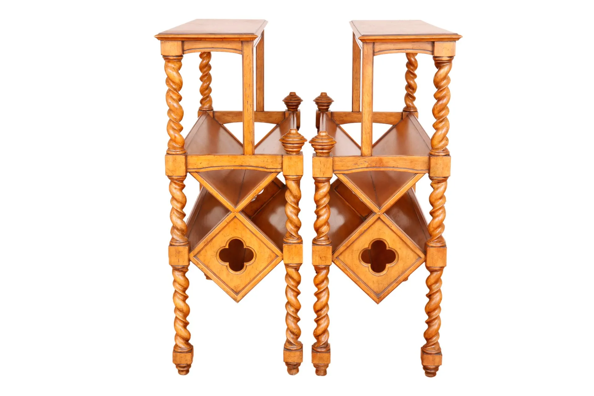 Spanish Style Library Bookcases - Set of 2 - Interesting Things - Brown