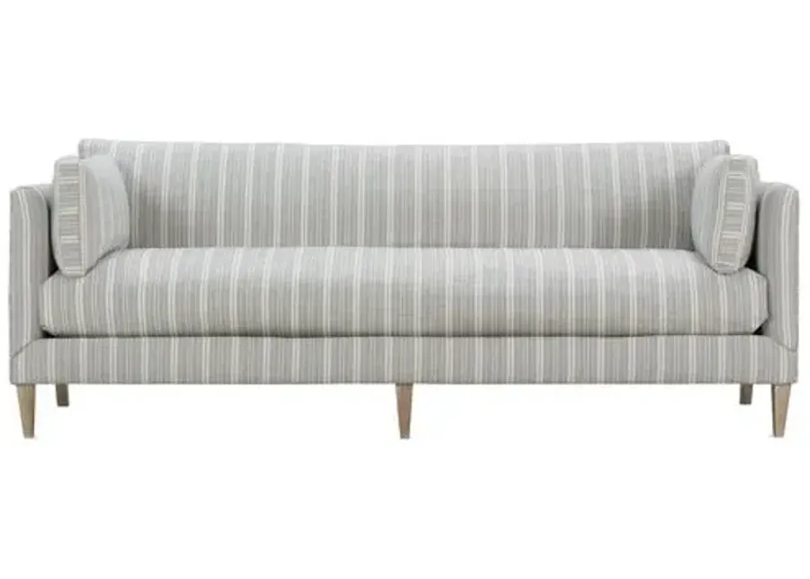 Camila Wide Stripe Sofa - Handcrafted