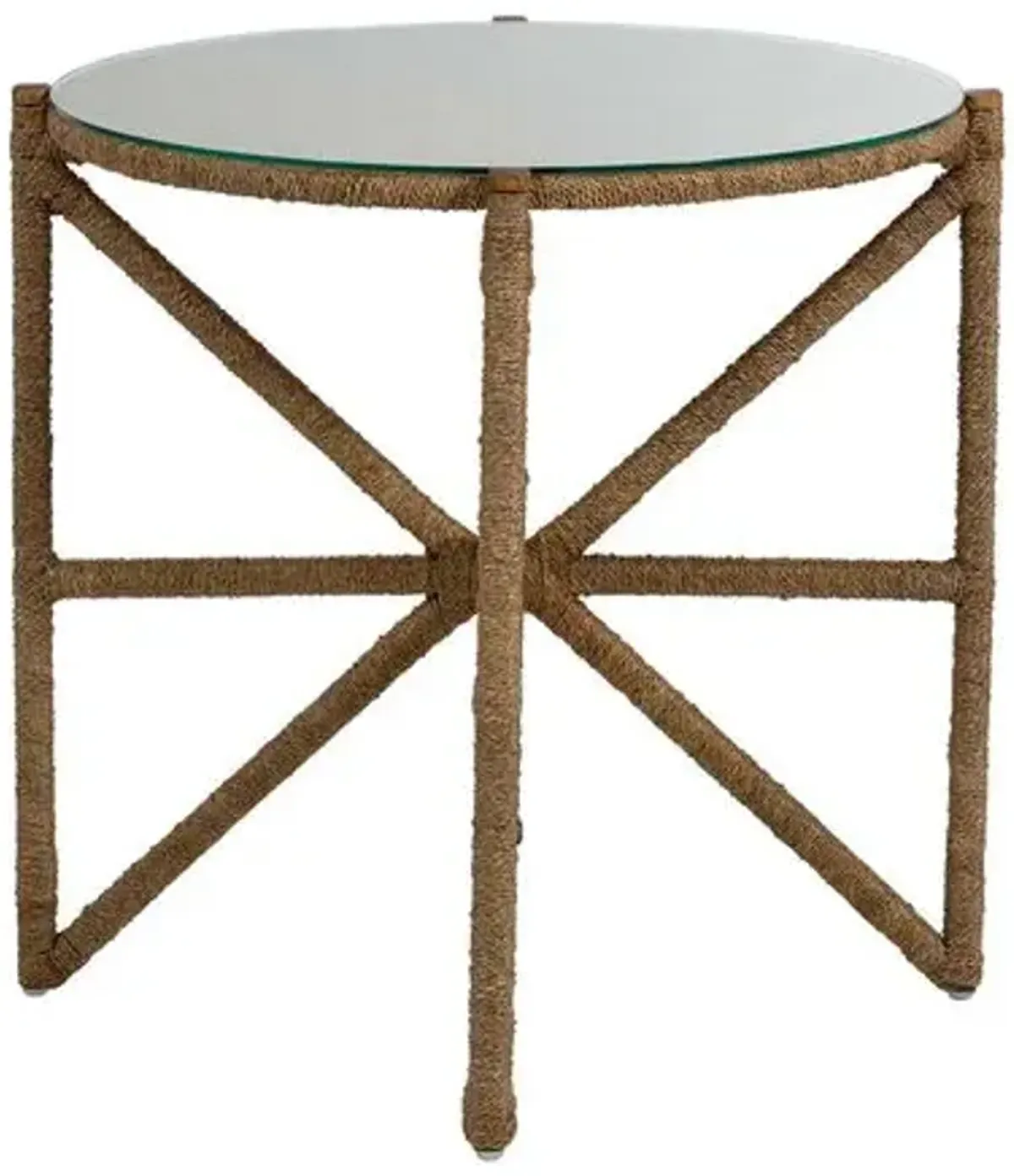 Nigel Side Table - Natural Seagrass - Gabby - Brown