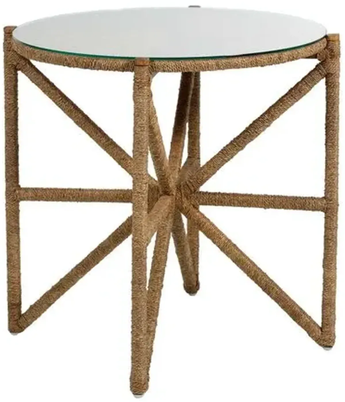 Nigel Side Table - Natural Seagrass - Gabby - Brown