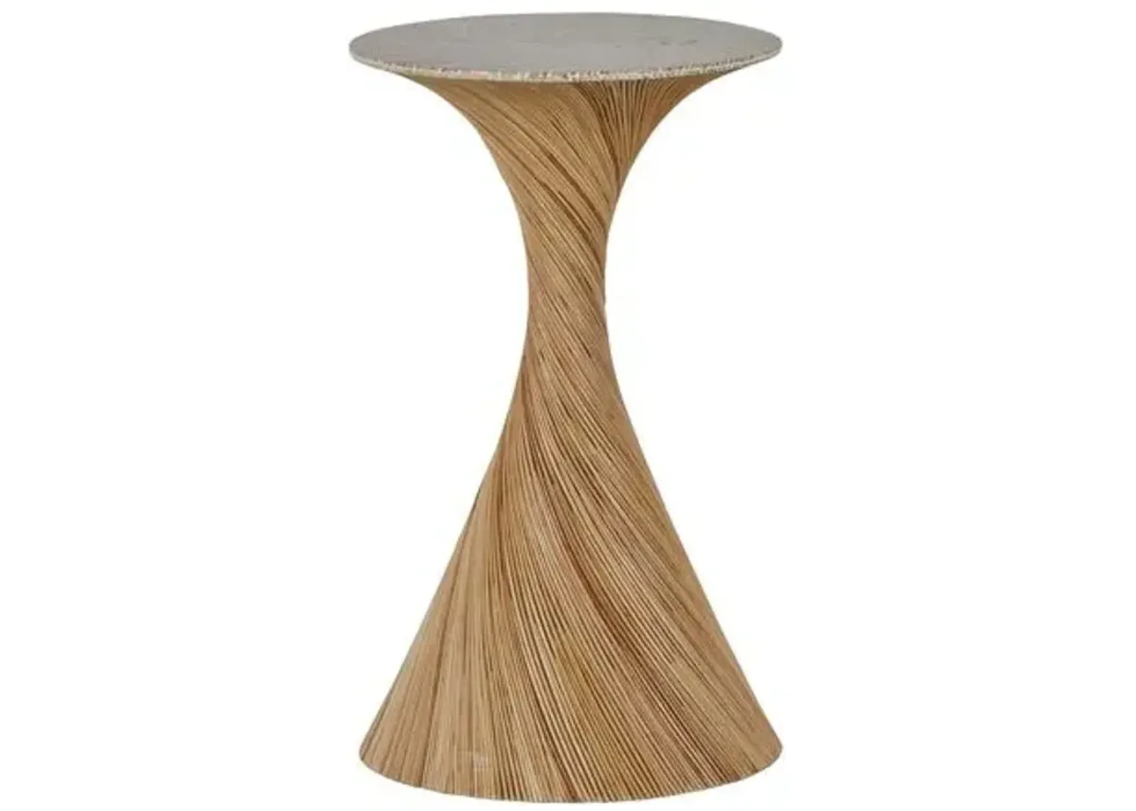 Kirk Drink Table - Natural - Gabby - Brown