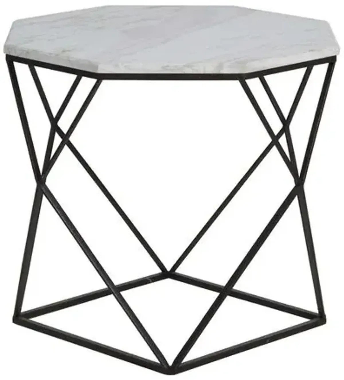 Kingstone Marble Bunching Table - Dark Bronze - Gabby - Black