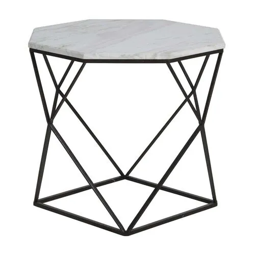 Kingstone Marble Bunching Table - Dark Bronze - Gabby - Black