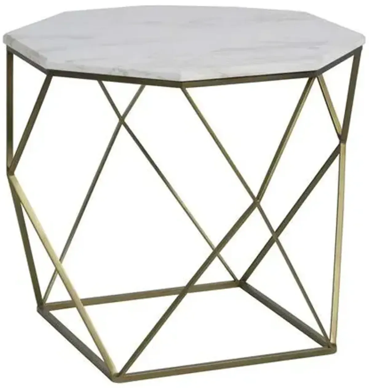 Kingstone Marble Bunching Table - Gabby - Gold