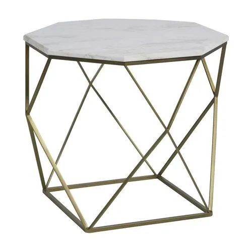 Kingstone Marble Bunching Table - Gabby - Gold