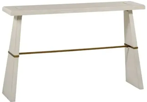 Havana Console Table - Sesame White/Brass - Gabby