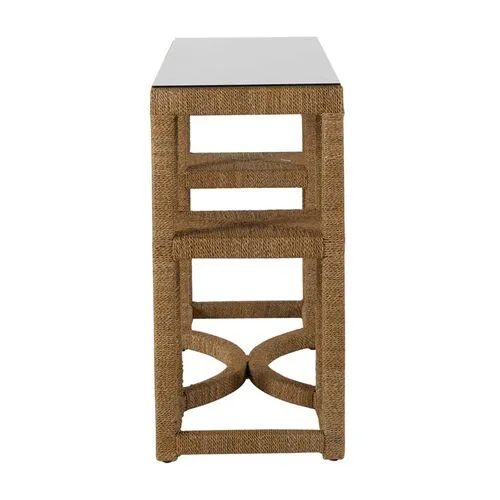 Dandridge Console Table - Natural Seagrass - Gabby - Brown