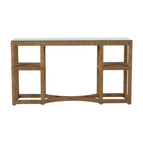 Dandridge Console Table - Natural Seagrass - Gabby - Brown