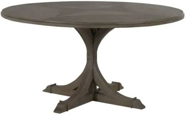 Adams 60" Round Dining Table - Vintage Gray - Gabby