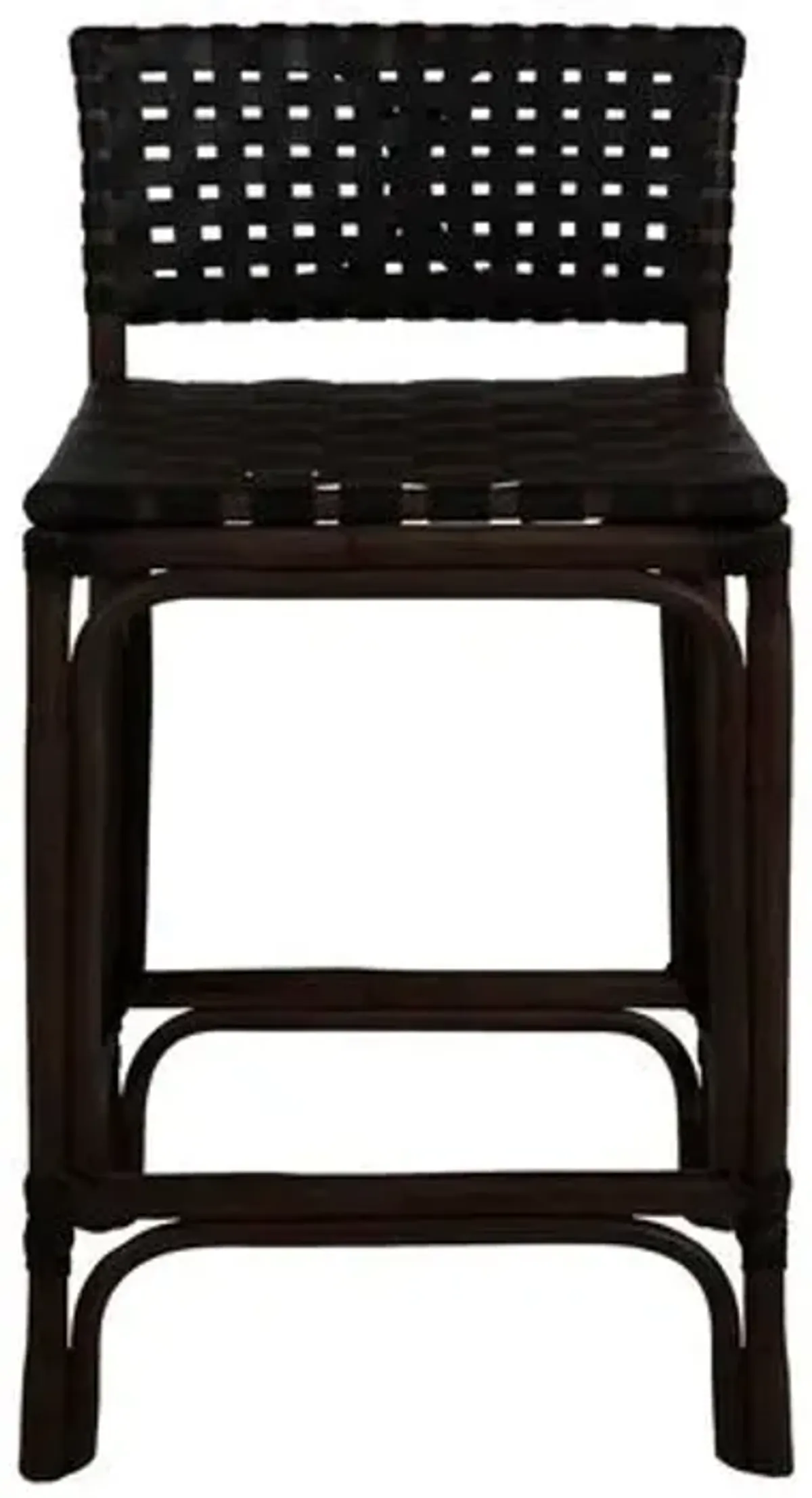 Dylan Counter Stool - Dark Brown Rattan - Gabby