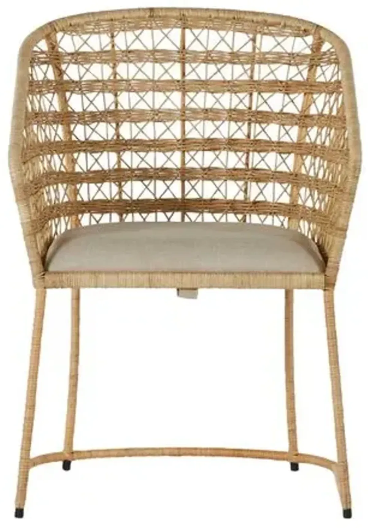 Lambert Rattan Dining Chair - Natural - Gabby - Beige