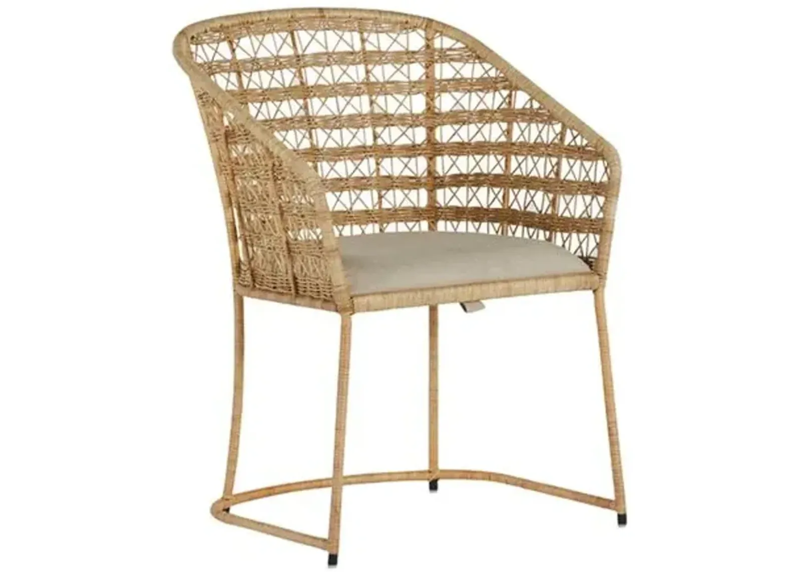 Lambert Rattan Dining Chair - Natural - Gabby - Beige