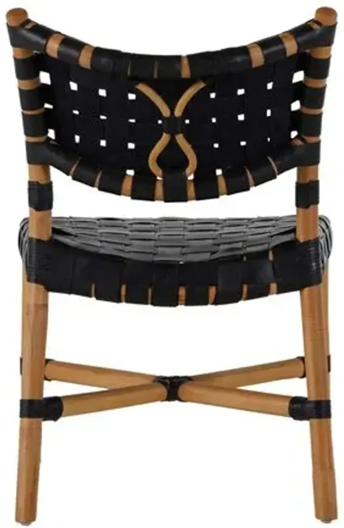 Morrison Rattan Side Chair - Natural/Black - Gabby