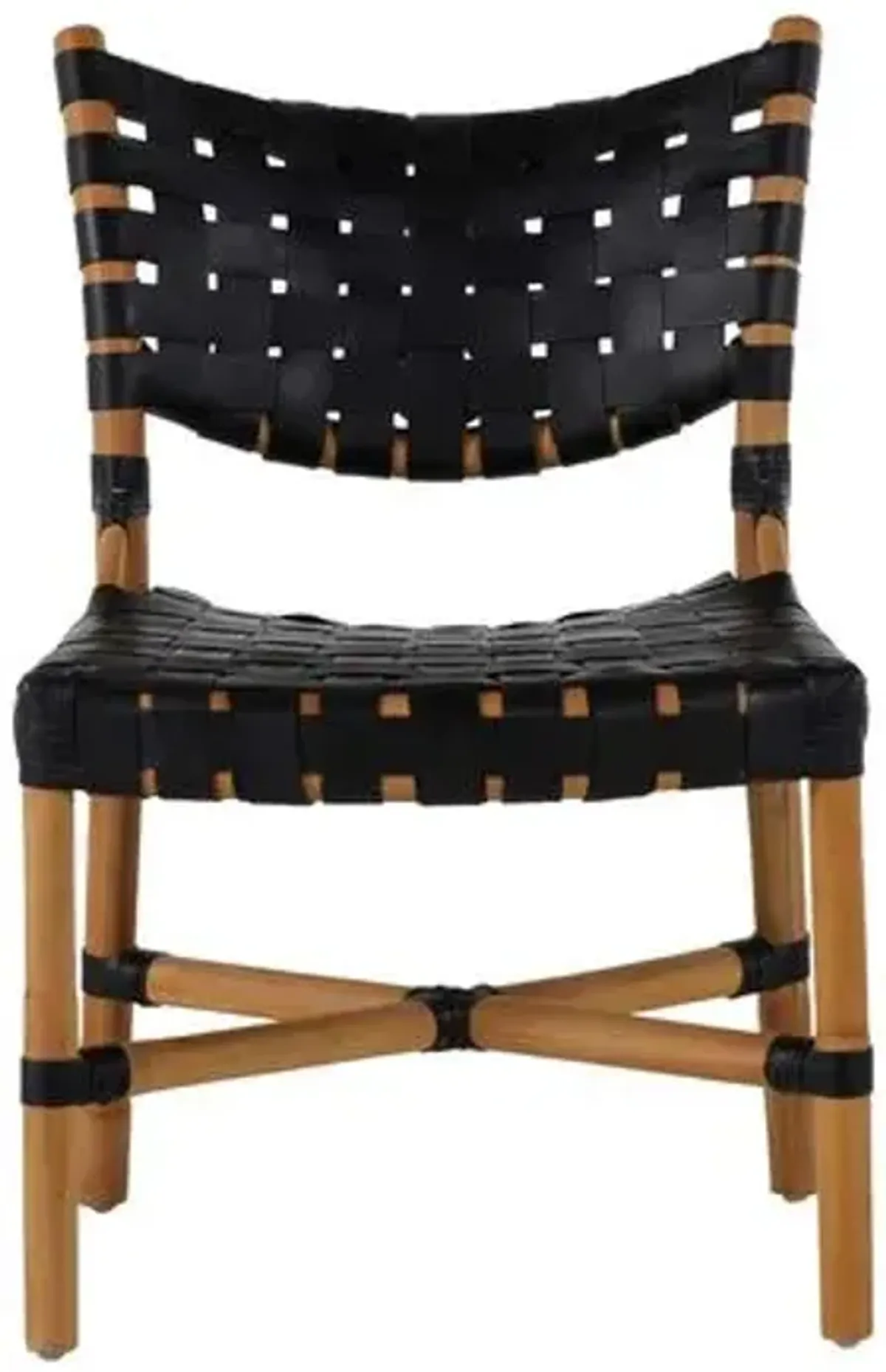 Morrison Rattan Side Chair - Natural/Black - Gabby