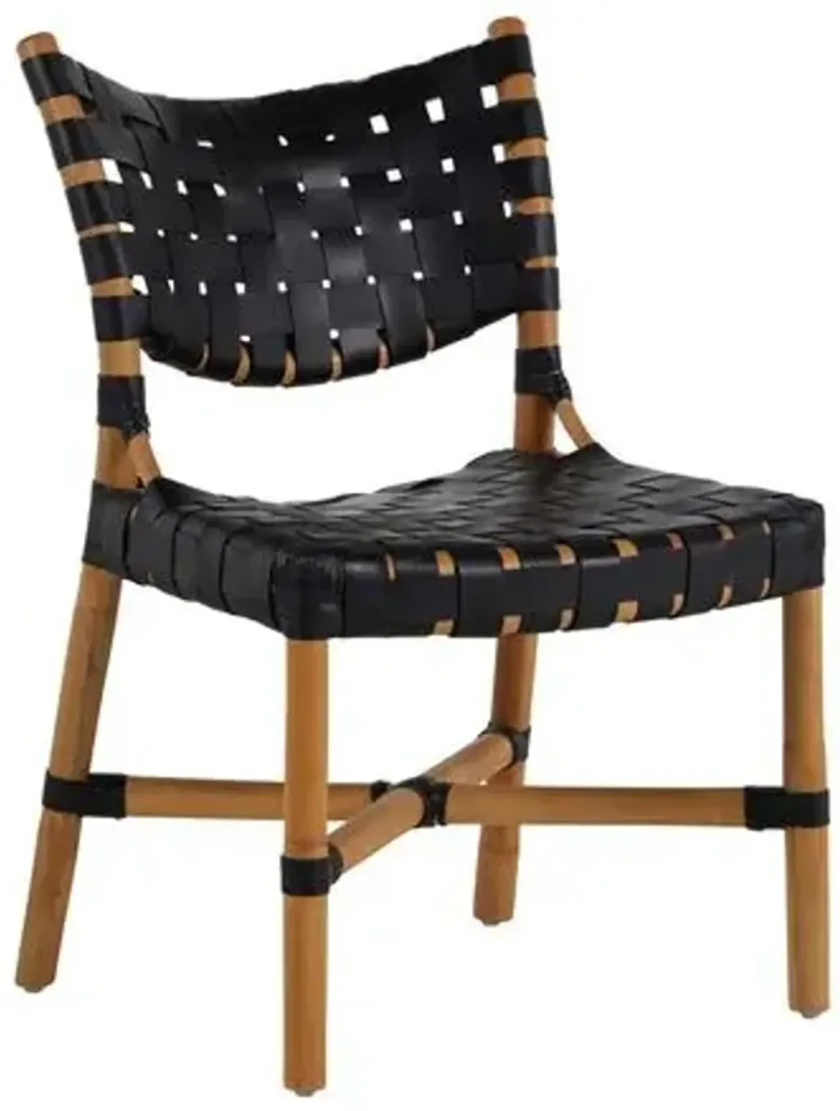 Morrison Rattan Side Chair - Natural/Black - Gabby