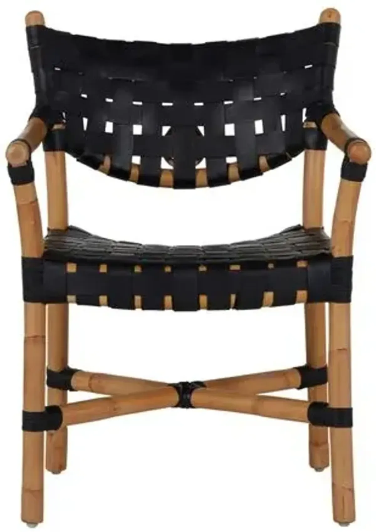 Morrison Rattan Arm Chair - Natural/Black - Gabby